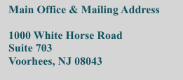 1020 Laurel Oak Road, Suite 100, Voorhees, NJ 08043